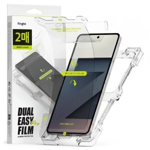 Folie de protectie Ecran Interior Ringke Dual Easy Pro pentru Samsung Galaxy Z Flip7 F766, Plastic, Set 2 bucati