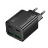 Incarcator Retea HOCO N56, 20W, 3A, 2 x USB-A - 2 x USB-C, Negru 