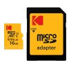 Card Memorie microSDHC Kodak Premium Performance, 16Gb, Clasa 10 / UHS-1 U1, Cu Adaptor EKMSDM16GHC10K 