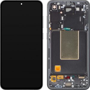 Display cu Touchscreen Samsung Galaxy S24 FE S721, cu Rama, Negru (Graphite), Service Pack GH82-35848A 