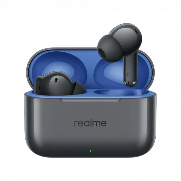 Handsfree Bluetooth Realme Buds T200, TWS, ANC, MultiPoint, Gri