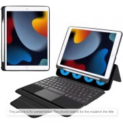 Husa cu Tastatura pentru Apple iPad Air 13 (2025) / Air 13 (2024), Techsuit, KeyTab Pro, Neagra