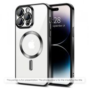 Husa MagSafe pentru Apple iPhone 17 Air, Techsuit, Luxury Crystal, Neagra