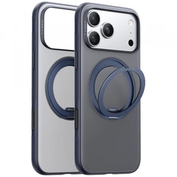 Husa MagSafe pentru Apple iPhone 17 Pro, Torras, Ostand R Fitness, Albastra