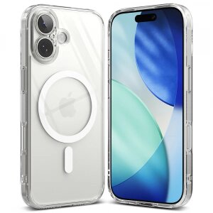 Husa MagSafe pentru Apple iPhone 17, Ringke, Fusion, Transparenta