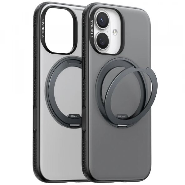 Husa MagSafe pentru Apple iPhone 17, Torras, Ostand R Fitness, Neagra
