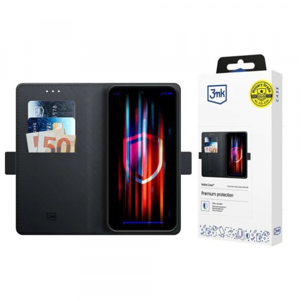 Husa pentru Apple iPhone 17 Pro, 3MK, Wallet, Neagra