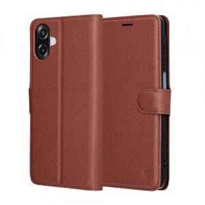 Husa pentru Samsung Galaxy A07 4G A075, Techsuit, Leather Folio, Maro