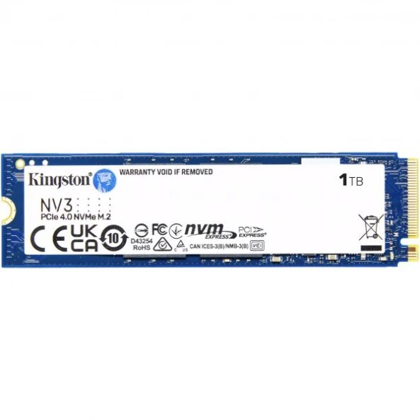 Solid State Drive (SSD) Kingston NV3, NVMe M.2, 1TB, PCIe SNV3S/1000G-SSD 