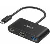 Adaptor Audio si Video USB-C - USB-C / HDMI / USB-A Anker PowerExpand, Negru A8339HA1 