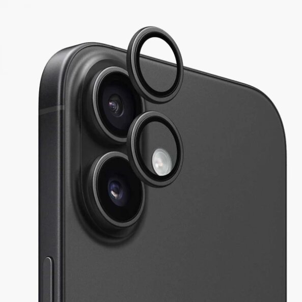 Folie de protectie Camera Spate Anank AR pentru Apple iPhone 17, Sticla Securizata, Neagra