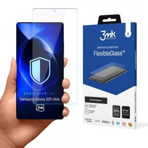 Folie de protectie Ecran 3MK FlexibleGlass pentru Samsung Galaxy S25 Ultra S938, Sticla Flexibila, Full Glue