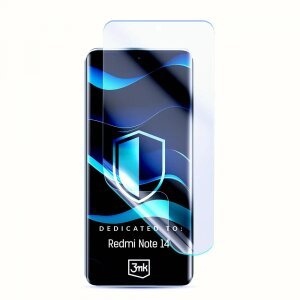 Folie de protectie Ecran 3MK FlexibleGlass pentru Xiaomi Redmi Note 14 4G (Standard), Sticla Flexibila, Full Glue