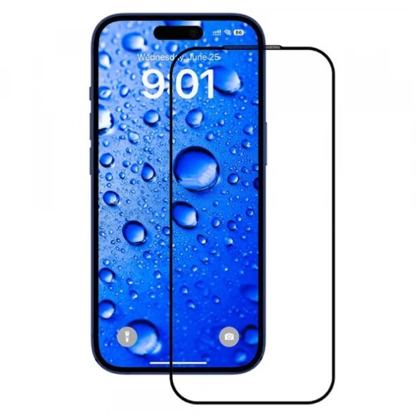 Folie de protectie Ecran Anank pentru Apple iPhone 17 Pro Max, Sticla Securizata, Full Glue, 2.5D, Neagra
