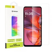 Folie de protectie Ecran Techsuit Clear Vision pentru Motorola Moto E15 / G05, Sticla Securizata, Full Glue