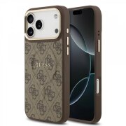 Husa MagSafe pentru Apple iPhone 17 Pro Max, Guess, 4G Classic, Maro