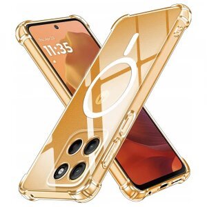 Husa MagSafe pentru Motorola Moto G15 / G15 Power, Techsuit, Shockproof, Transparenta