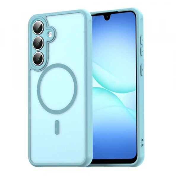 Husa MagSafe pentru Samsung Galaxy A17 5G, Techsuit, HaloFrost II, Verde Deschis