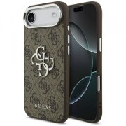 Husa pentru Apple iPhone 17 Air, Guess, Big 4G Logo Classic Logo, Maro