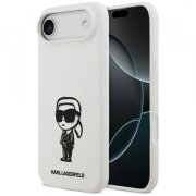 Husa pentru Apple iPhone 17 Air, Karl Lagerfeld, Sketch &amp; Logo Karl, Alba