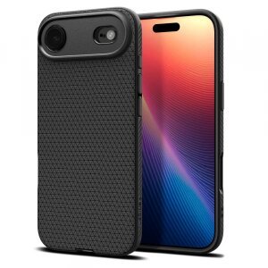 Husa pentru Apple iPhone 17 Air, Spigen, Liquid Air, Neagra Mata