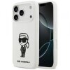 Husa pentru Apple iPhone 17 Pro, Karl Lagerfeld, Sketch &amp; Logo Karl, Alba