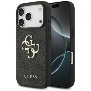 Husa pentru Apple iPhone 17 Pro Max, Guess, 4G Big Logo, Neagra