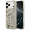 Husa pentru Apple iPhone 17 Pro Max, Karl Lagerfeld, Grained Pattern Logo, Gri