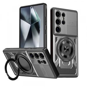 Husa pentru Samsung Galaxy A17 5G, Techsuit, RuggedCam, Gri