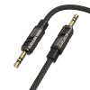 Cablu Audio 3.5mm - 3.5mm Borofone BL22 Dignity, 1m, Negru 