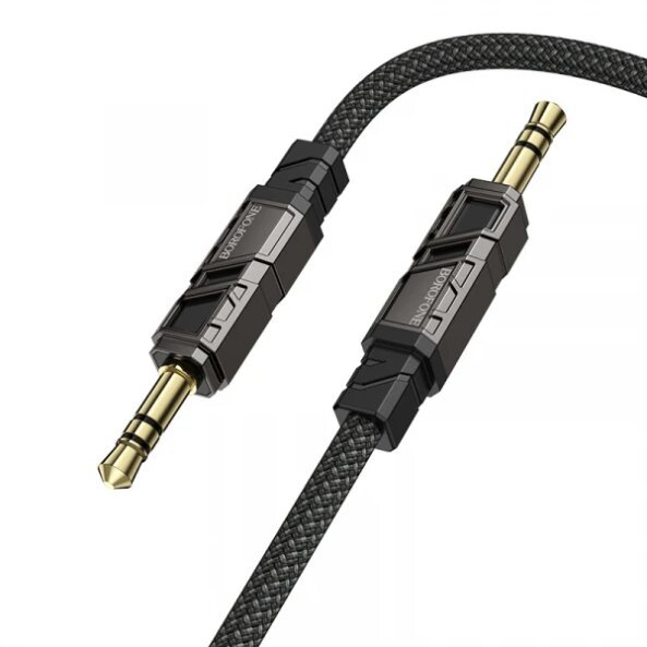Cablu Audio 3.5mm - 3.5mm Borofone BL22 Dignity, 1m, Negru 