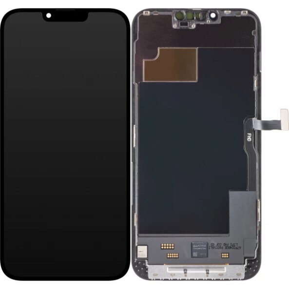 Display cu Touchscreen ZY pentru Apple iPhone 13 Pro Max, cu Rama, Versiune LCD In-Cell IC Movable, Negru, Swap 
