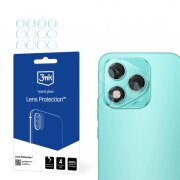 Folie de protectie Camera Spate 3MK Protection pentru Honor 400 Lite, Sticla Securizata, Set 4 bucati, Transparenta