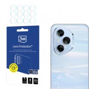 Folie de protectie Camera Spate 3MK Protection pentru Honor 400 Pro, Sticla Securizata, Set 4 bucati, Transparenta