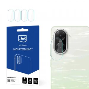 Folie de protectie Camera Spate 3MK Protection pentru Xiaomi Redmi A5 4G, Sticla Securizata, Set 4 bucati, Transparenta