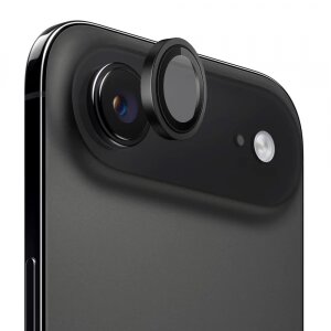 Folie de protectie Camera Spate Blueo Metal Frame pentru Apple iPhone 17 Air, Sticla Securizata, Neagra