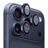 Folie de protectie Camera Spate Blueo Metal Frame pentru Apple iPhone 17 Pro Max / 17 Pro, Sticla Securizata, Albastra