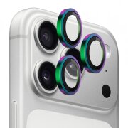 Folie de protectie Camera Spate Blueo Metal Frame pentru Apple iPhone 17 Pro Max / 17 Pro, Sticla Securizata, Multicolor