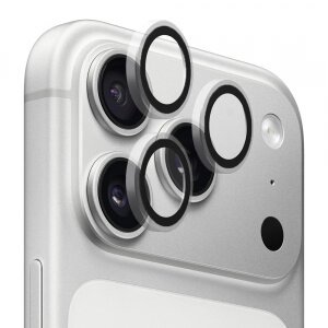 Folie de protectie Camera Spate Blueo Metal Frame pentru Apple iPhone 17 Pro Max / 17 Pro, Sticla Securizata, Transparenta