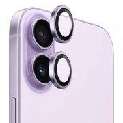 Folie de protectie Camera Spate Blueo Metal Frame pentru Apple iPhone 17, Sticla Securizata, Mov