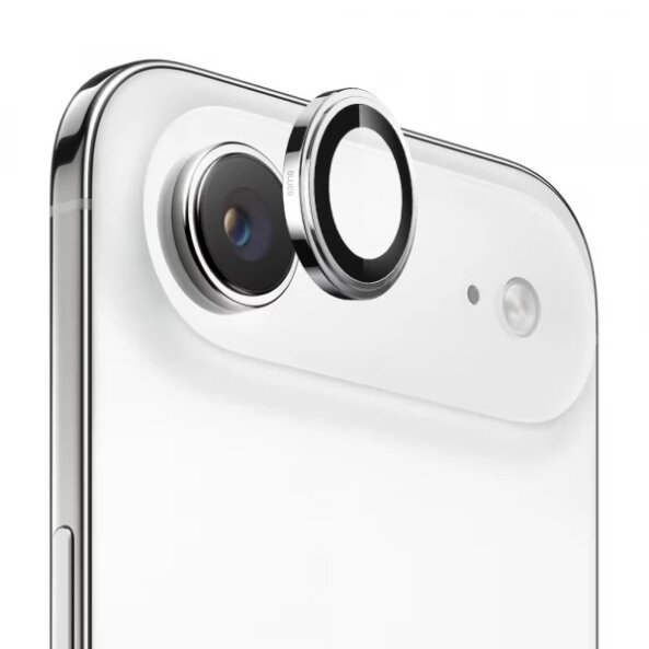 Folie de protectie Camera Spate Blueo Sapphire Crystal pentru Apple iPhone 17 Air, Sticla Securizata, Argintie