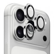 Folie de protectie Camera Spate Blueo Sapphire Crystal pentru Apple iPhone 17 Pro Max / 17 Pro, Sticla Securizata, Argintie