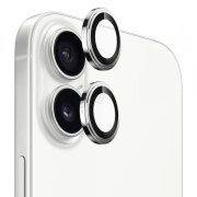 Folie de protectie Camera Spate Blueo Sapphire Crystal pentru Apple iPhone 17, Sticla Securizata, Argintie