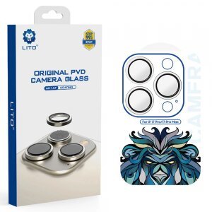 Folie de protectie Camera Spate Lito Titanium AR pentru Apple iPhone 17 Pro Max / 17 Pro, Sticla Securizata, Argintie