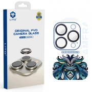 Folie de protectie Camera Spate Lito Titanium AR pentru Apple iPhone 17 Pro Max / 17 Pro, Sticla Securizata, Bleumarin