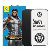 Folie de protectie Ecran Blueo Anti-Static HD pentru Apple iPhone 17 Air, Sticla Securizata, Full Glue, Neagra