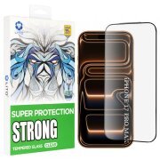 Folie de protectie Ecran Lito D+ Max Strong pentru Apple iPhone 17 Pro Max, Sticla Securizata, Full Glue, Neagra