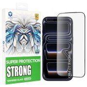 Folie de protectie Ecran Lito D+ Max Strong pentru Apple iPhone 17 Pro, Sticla Securizata, Full Glue, Neagra