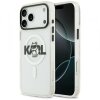 Husa MagSafe pentru Apple iPhone 17, Karl Lagerfeld, IML Sketch Logo Choupette, Transparenta
