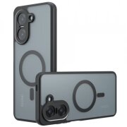 Husa MagSafe pentru Xiaomi Redmi A5 4G (Standard), Techsuit, PureFrost, Neagra